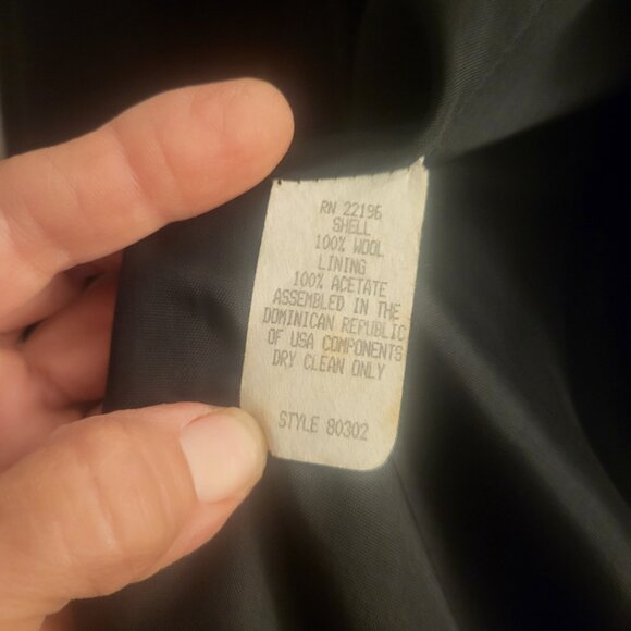 VTG Jason Kole Women’s Size MED Black Wool Double Breasted Warm Pea Coat Capsule - Picture 7 of 8